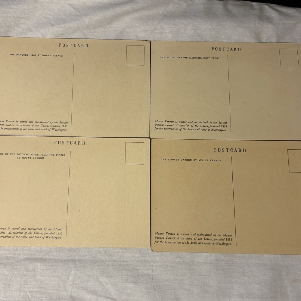 1949 Mount Vernon Postcards Set of 10 George Washington MVLA Historic Views - Picture 3 of 8